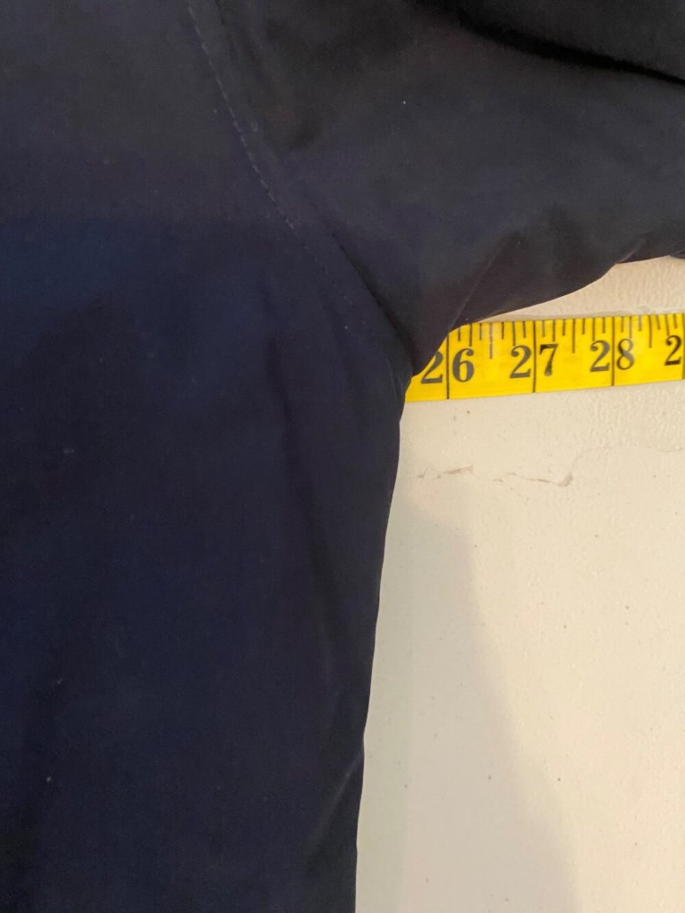 London Fog Hooded Navy Blue Quilted Lined Zips & Buttons Medium - Picture 12 of 15